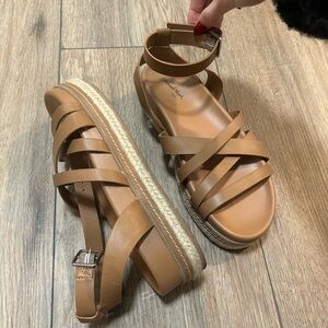 Tan Strappy Sandals